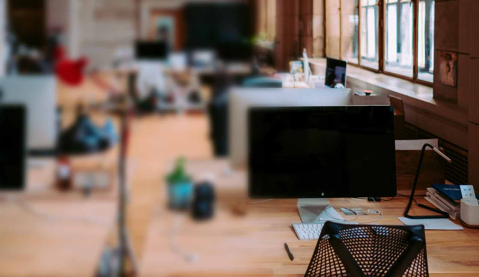 A clean bright office space